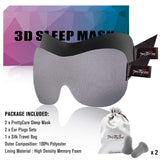PrettyCare uso para dormir de lado con mascara 3D ofrece soporte cómodo.
