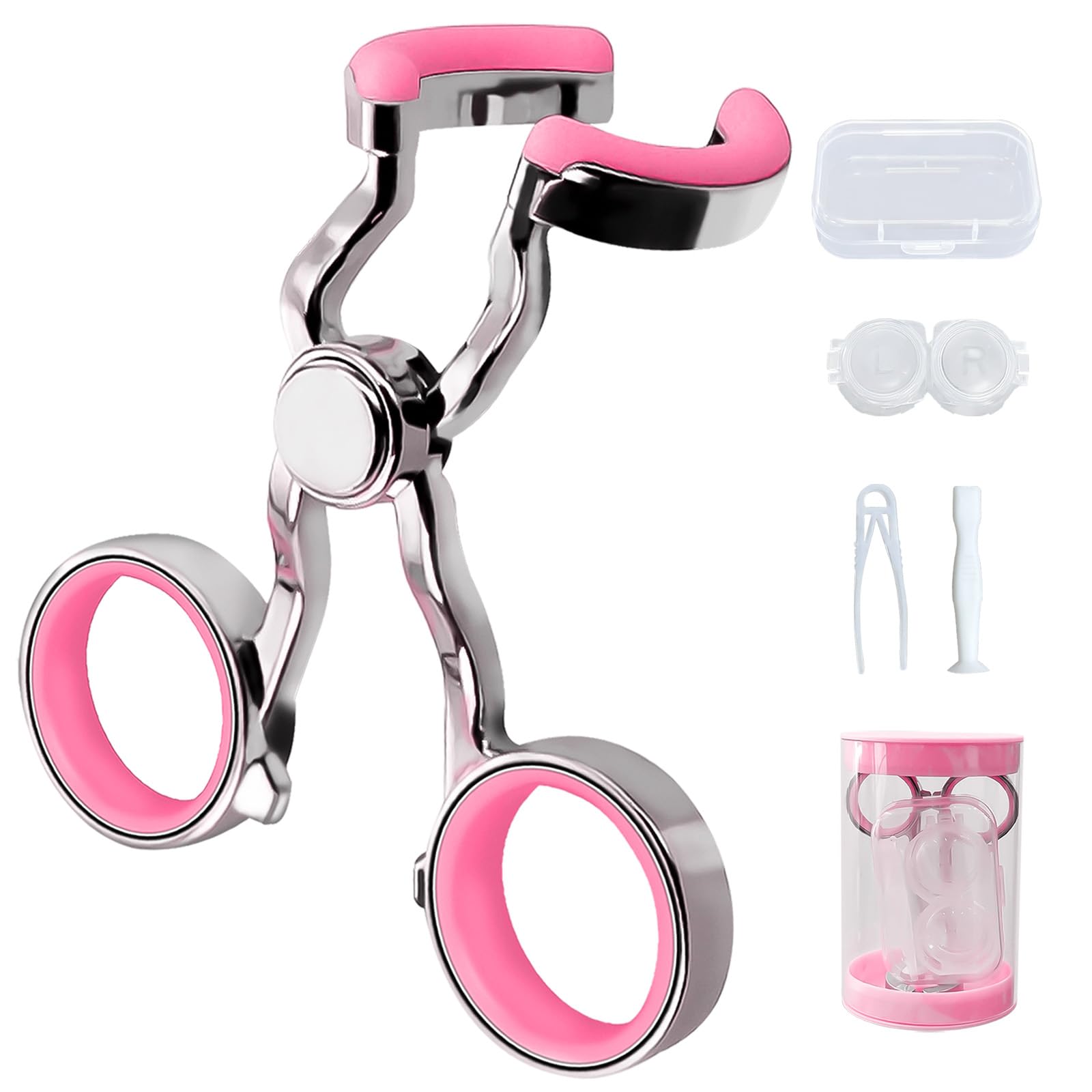 Prettypum aplicador de lentes con ventosa suave para inserciones delicadas.