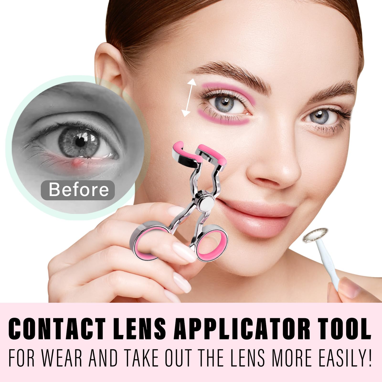 Conjunto higienico de Prettypum para mantener lentes limpios entre usos.