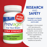 Prevagen Extra Strength, presentación de 30 cápsulas para mes completo.