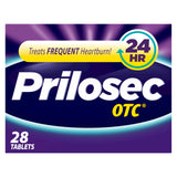 Prilosec OTC: caja y botella para alivio ocasional de la acidez estomacal.