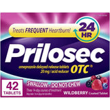 Prilosec OTC tabletas Wildberry en blíster, uso diario para molestias estomacales