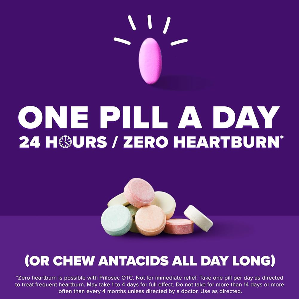 Prilosec OTC, envase compacto, dos cajas con sabor Wildberry