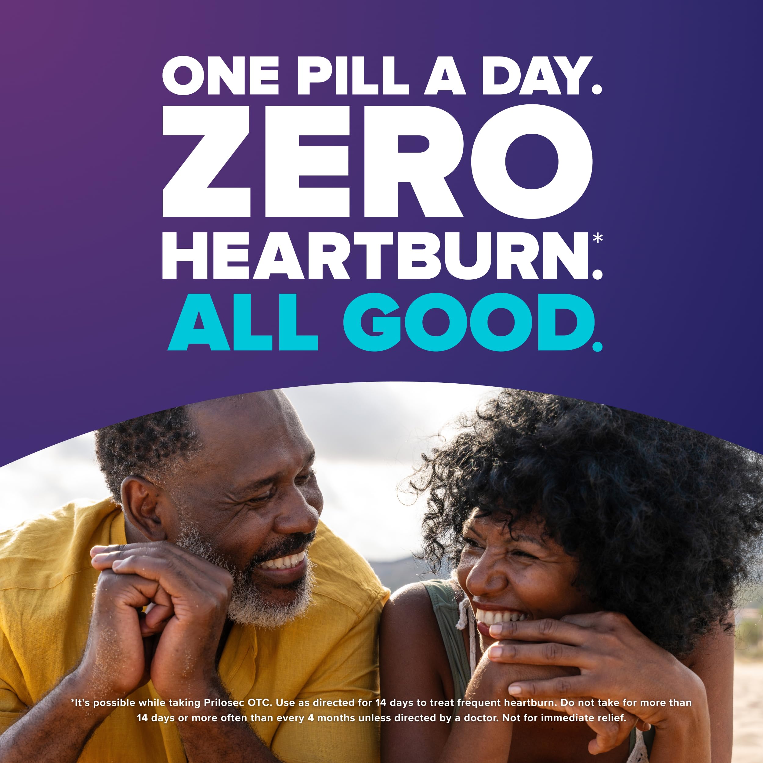 Prilosec OTC toma matutina para rutina simple.