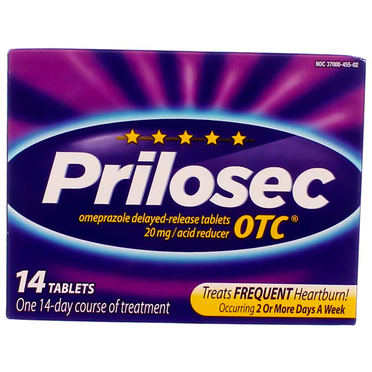 Prilosec botella con tabletas para uso diario y comodidad
