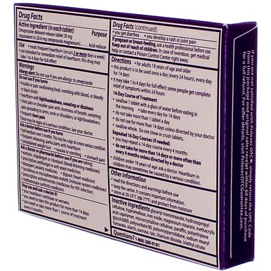 Prilosec día y noche, visión de uso continuo para protección diaria