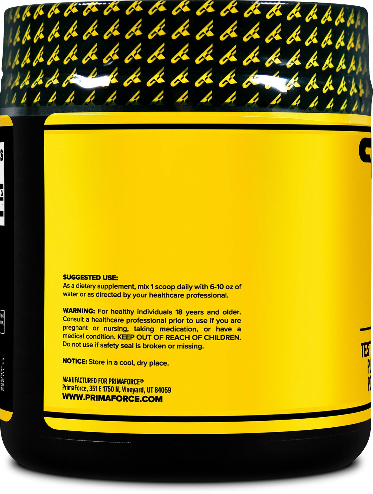 Primaforce agmatina sulfato con cucharilla medidora: dosis precisa para entrenamientos.