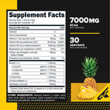 Primaforce BCAA Piña Mango con medidor para preparación rápida y conveniente.