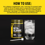 Primaforce Beta Alanina envase 500 g para uso prolongado.