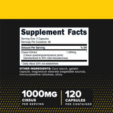 Primaforce Cissus Quadrangularis Extract en bote de 120 cápsulas para uso diario