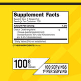 Primaforce Cissus Quadrangularis, dosis de 1 g por porción para entrenamientos diarios