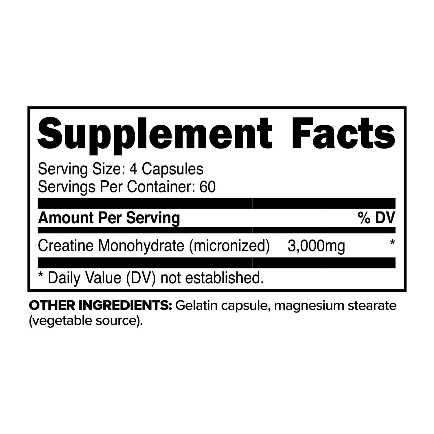 Primaforce Creatine Monohydrate Capsulas en mano: dosis simple para potencia sostenida.