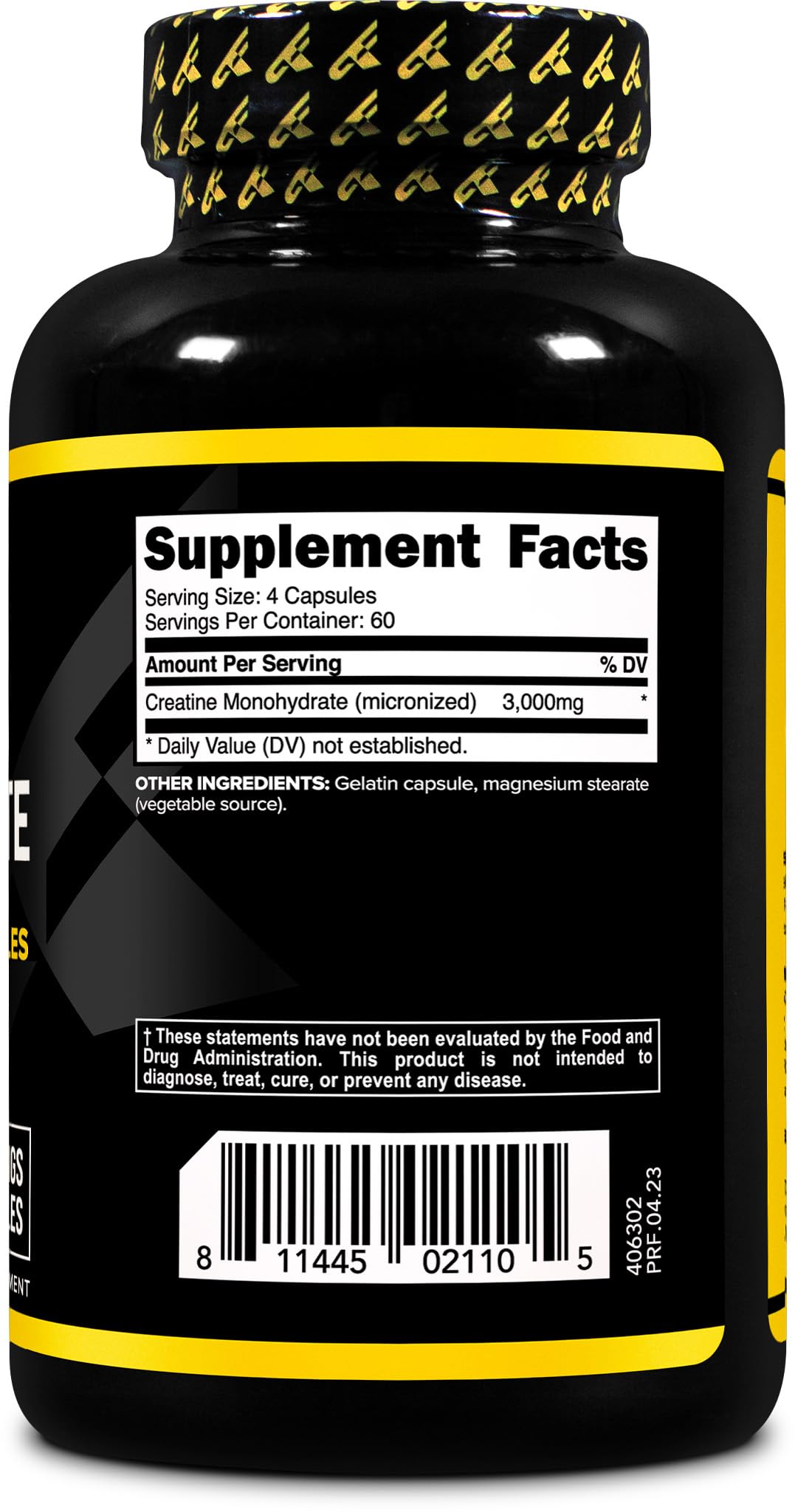 Primaforce Creatine Monohydrate Etiqueta NSF: confianza en calidad para entrenamiento seguro.