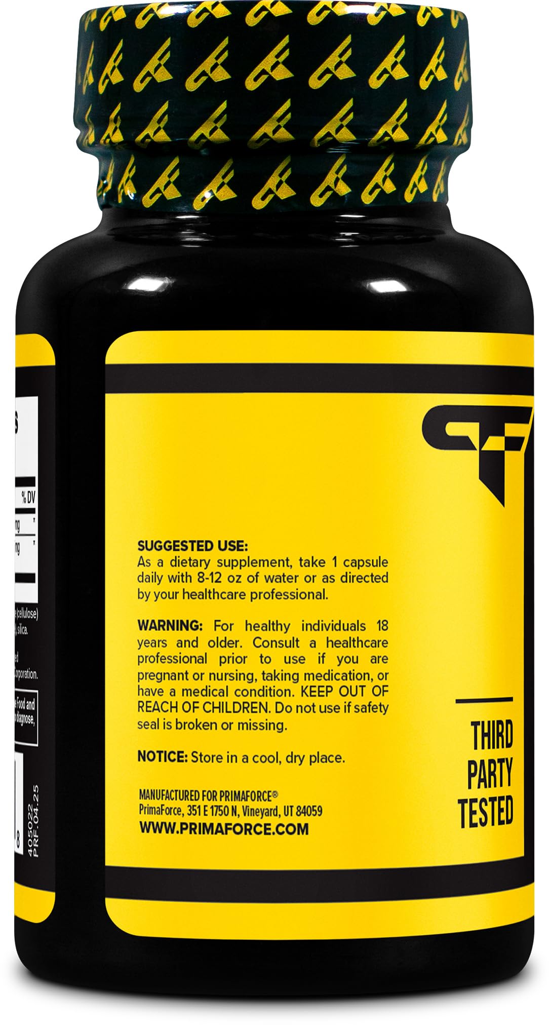 Primaforce DIM 300mg detalle cápsula, textura suave y fácil de tragar.