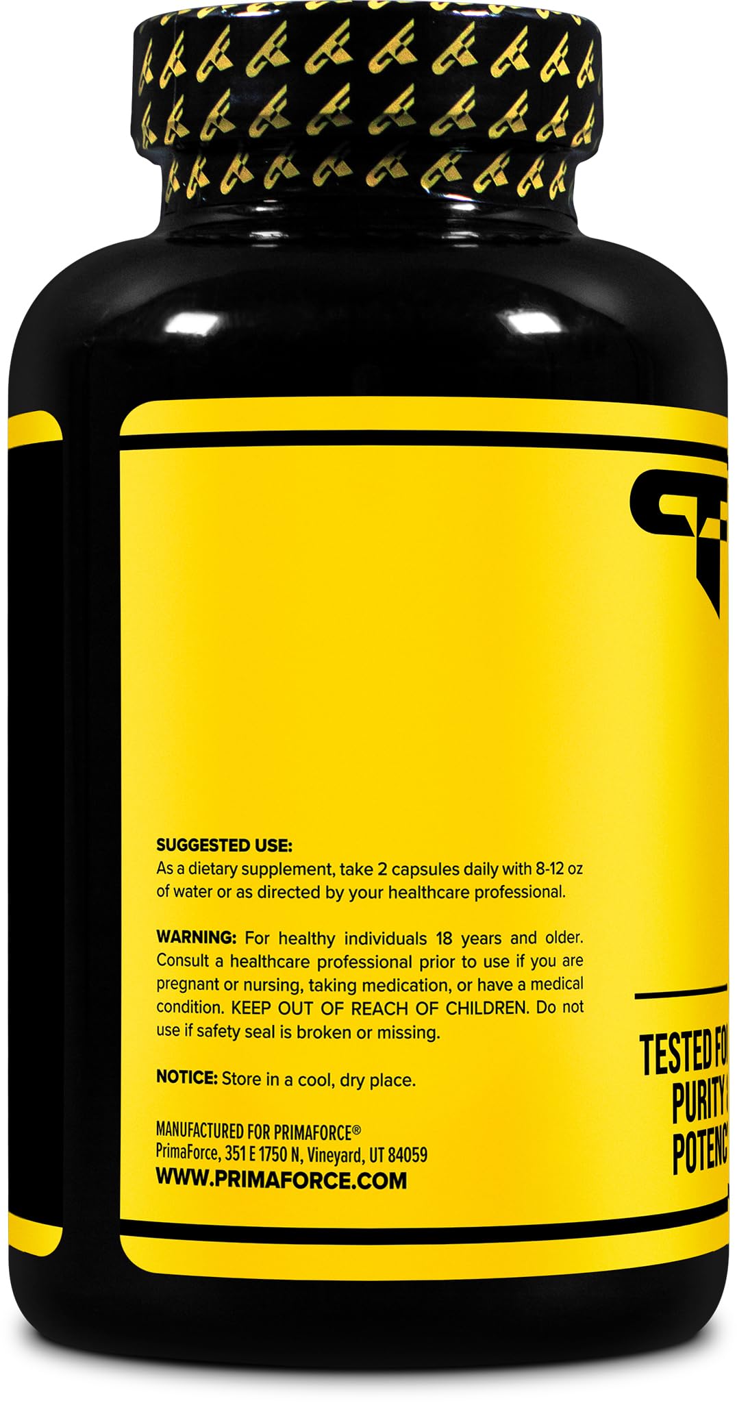 Primaforce etiqueta detallada con ingredientes y calidad
