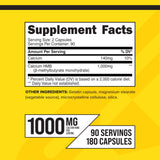 Primaforce HMB 1000 mg – dos cápsulas por porción para dosis diaria.