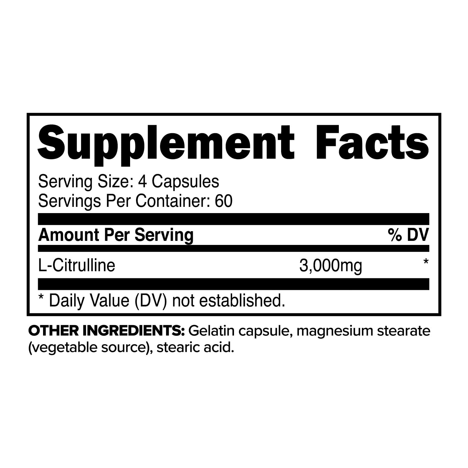 Primaforce L-Citrulina 3000 mg, cápsulas para energía sostenida diaria