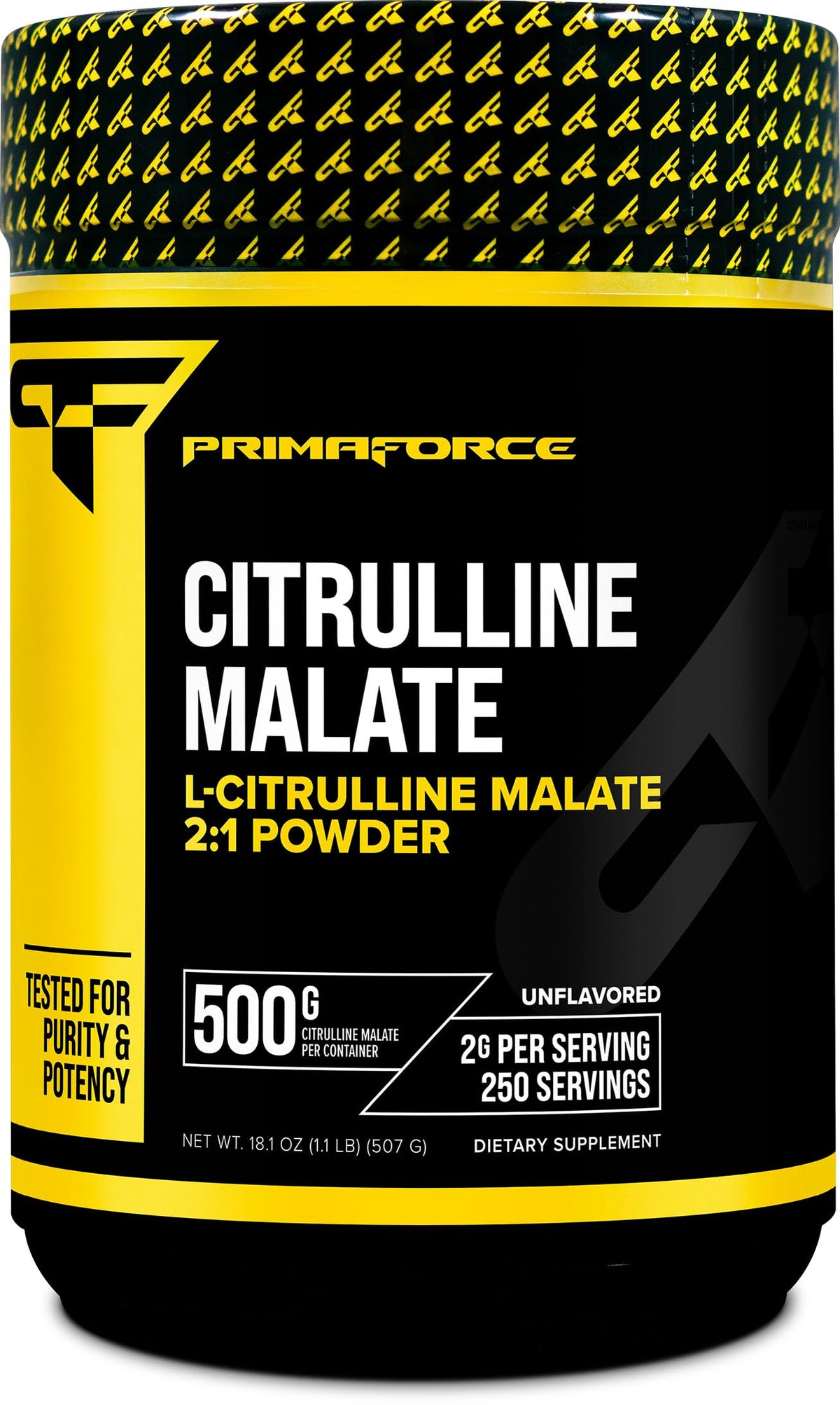Primaforce L-Citrulline Malate Polvo sin sabor para batidos de entrenamiento