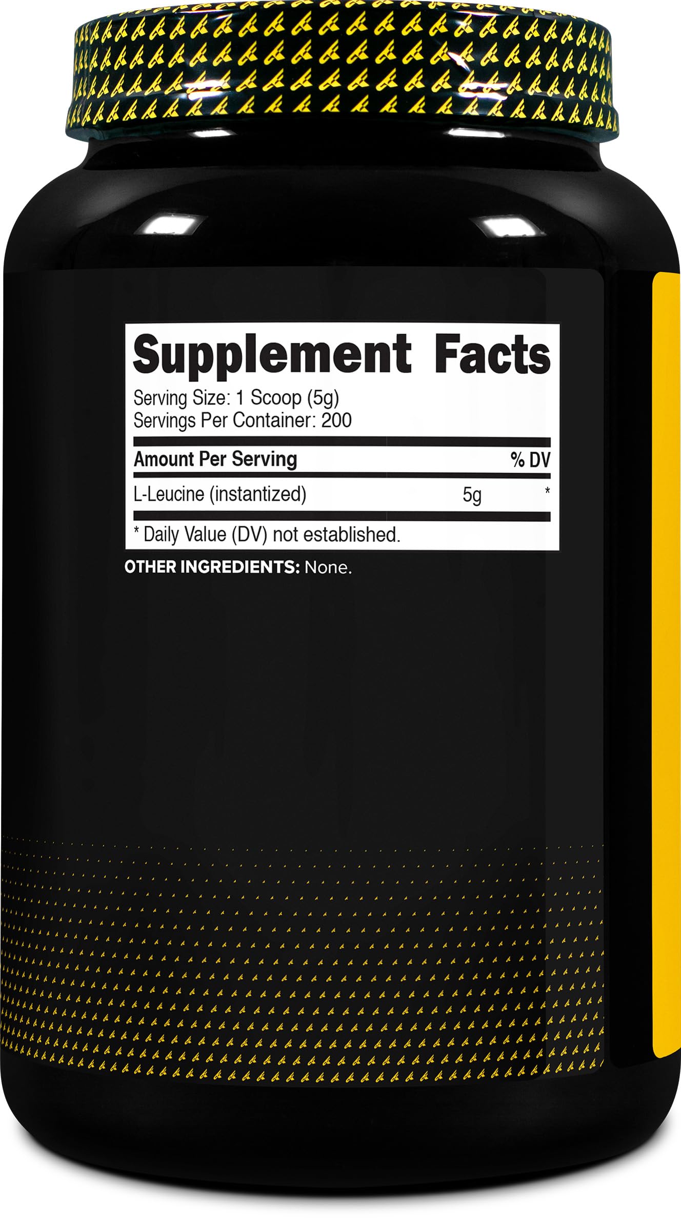 Envase de 1 kg de Leucina Primaforce para abastecimiento prolongado.