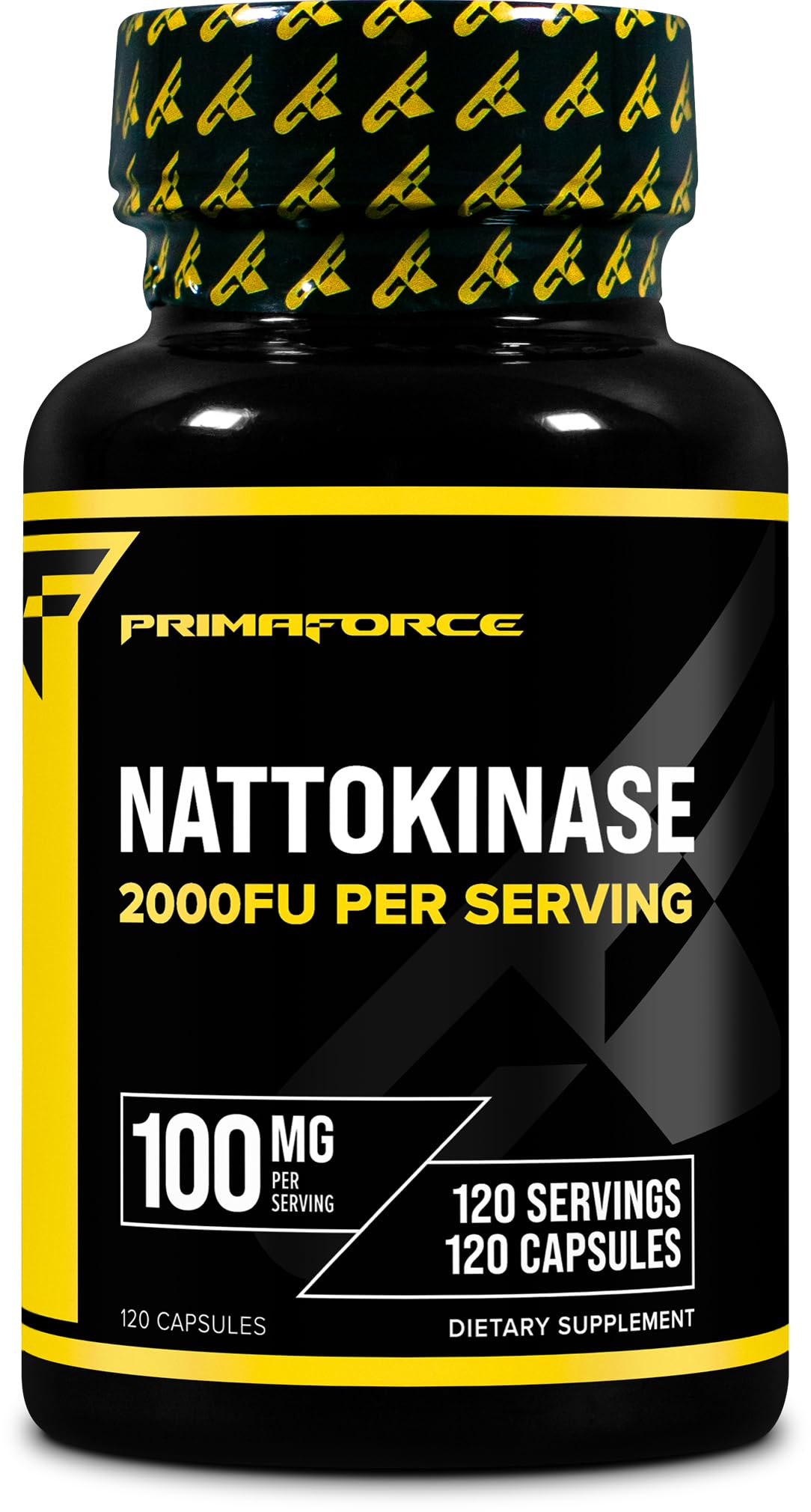 Primaforce nattokinasa: cápsulas en botella para uso diario cómodo.