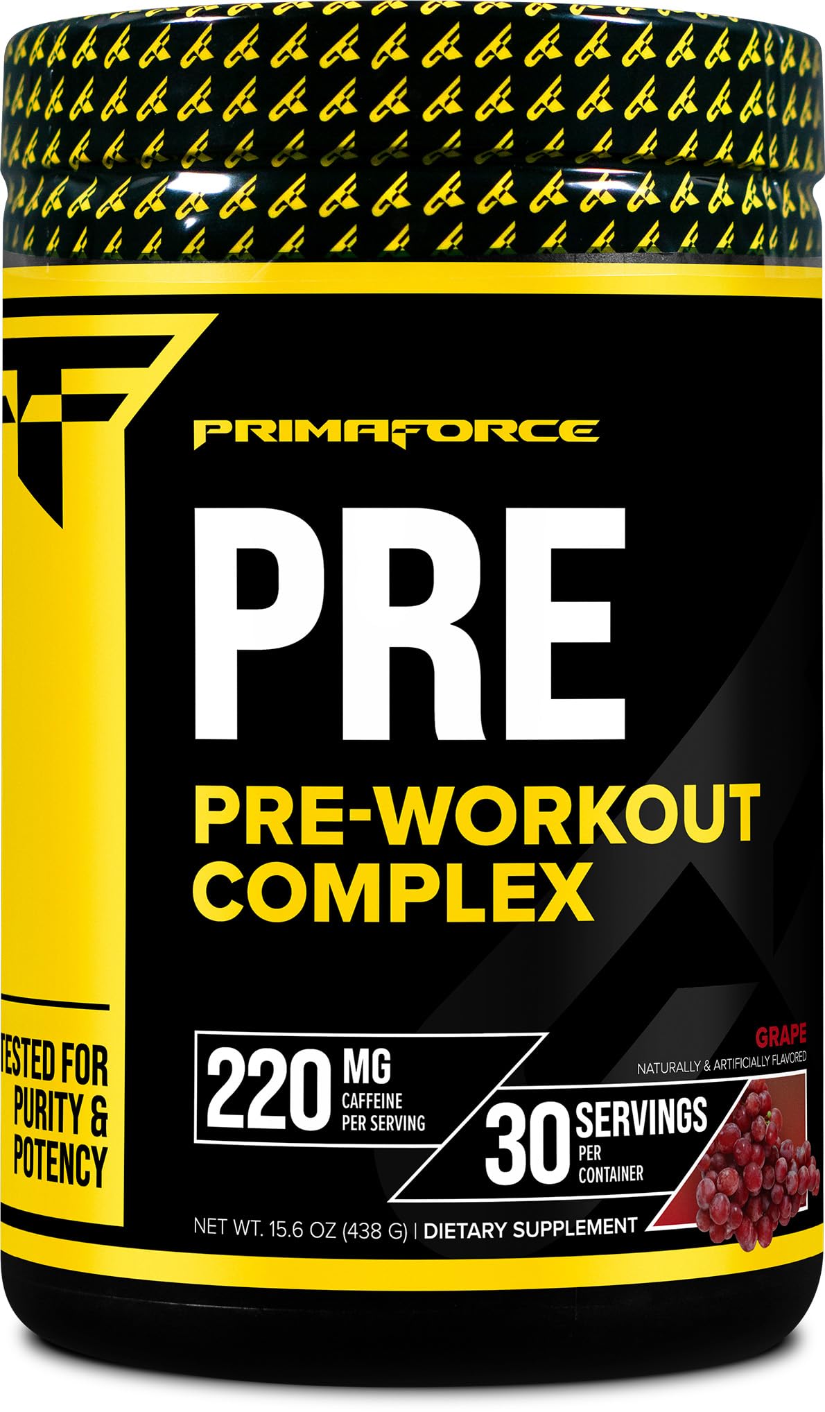 Primaforce Preentrenamiento empaque 438 g, ideal para sesiones intensas.