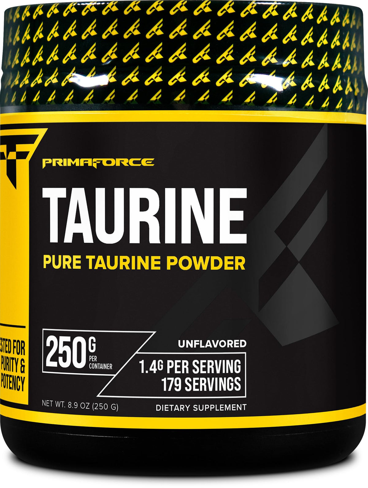 PrimaForce Taurina en polvo, envase de 250 g para uso diario