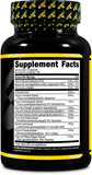 Primaforce Testosterone Complex, etiqueta nutricional, planifica 30 porciones por envase con claridad.