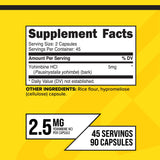 Primaforce Yohimbine HCl 2.5 mg frasco: envase compacto con cápsulas