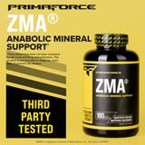 Primaforce ZMA etiqueta con información nutricional