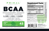 Primal BCAA Powder Preparación en Vaso: sabor gran manzana verde para entrenos diarios