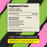 PRIMAL FURY etiqueta de nutrición para entender nutrientes clave.