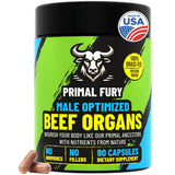 PRIMAL FURY frasco-capsulas, apoyo diario de energía y vitalidad masculina.