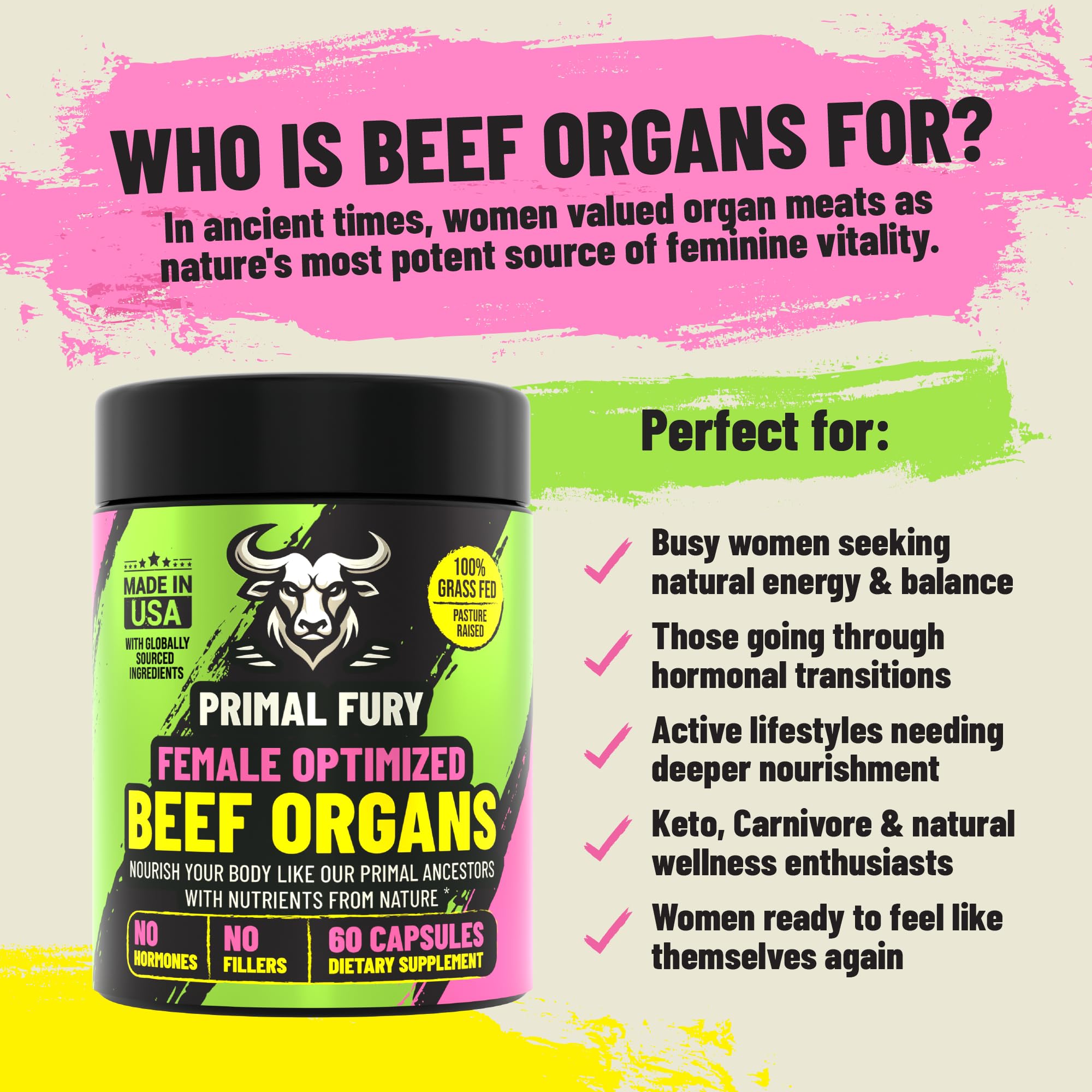 PRIMAL FURY prueba-pureza, producto libre de rellenos y aditivos.