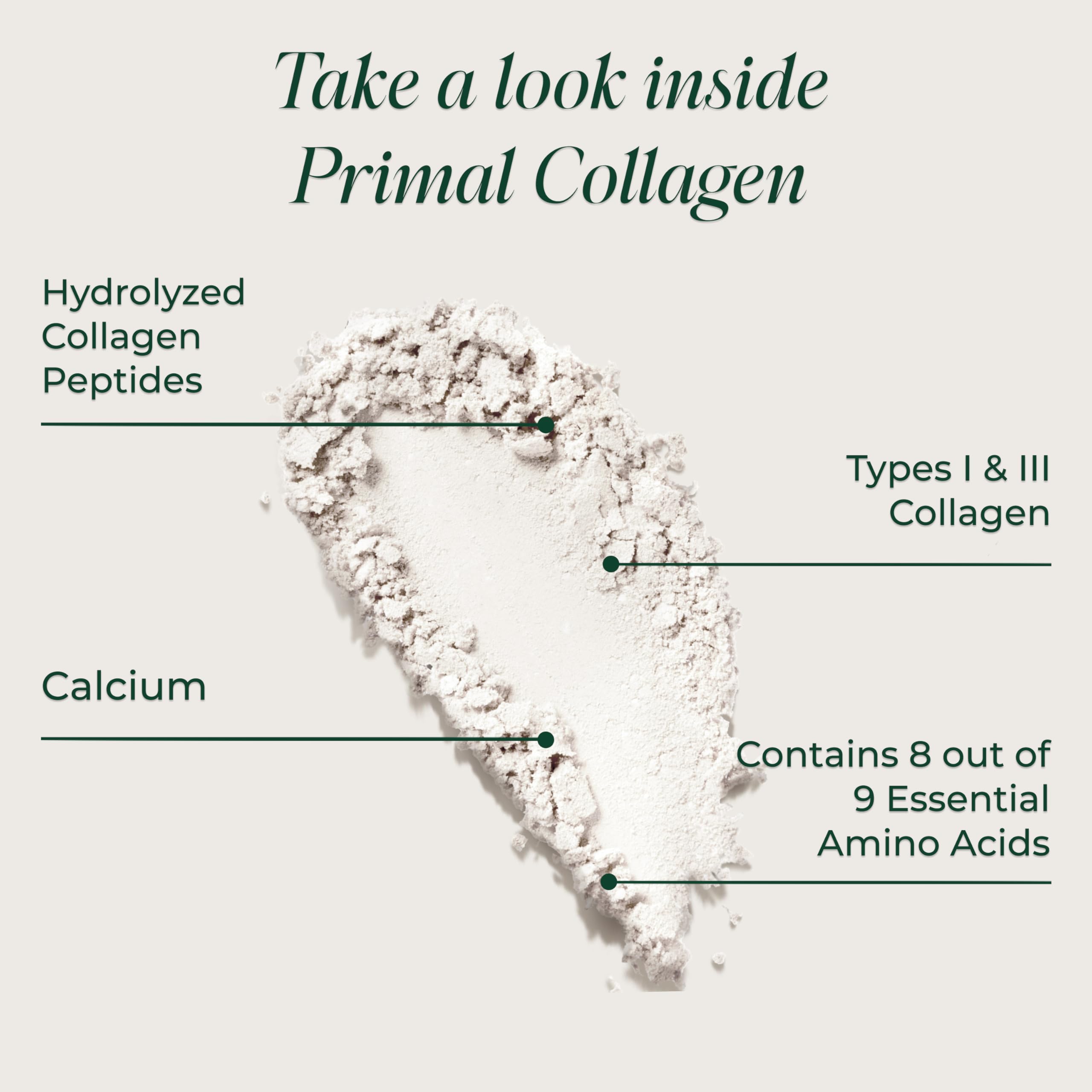 Primal Harvest Collagen aminoácidos clave fortalecen la estructura de la piel.