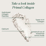 Primal Harvest Collagen aminoácidos clave fortalecen la estructura de la piel.