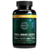 Primal Harvest Defensas Inmunitarias 10-en-1 en botella, uso diario cómodo.