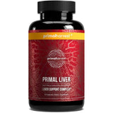 Primal Harvest higado suplemento, botella con cápsulas para apoyo digestivo diario