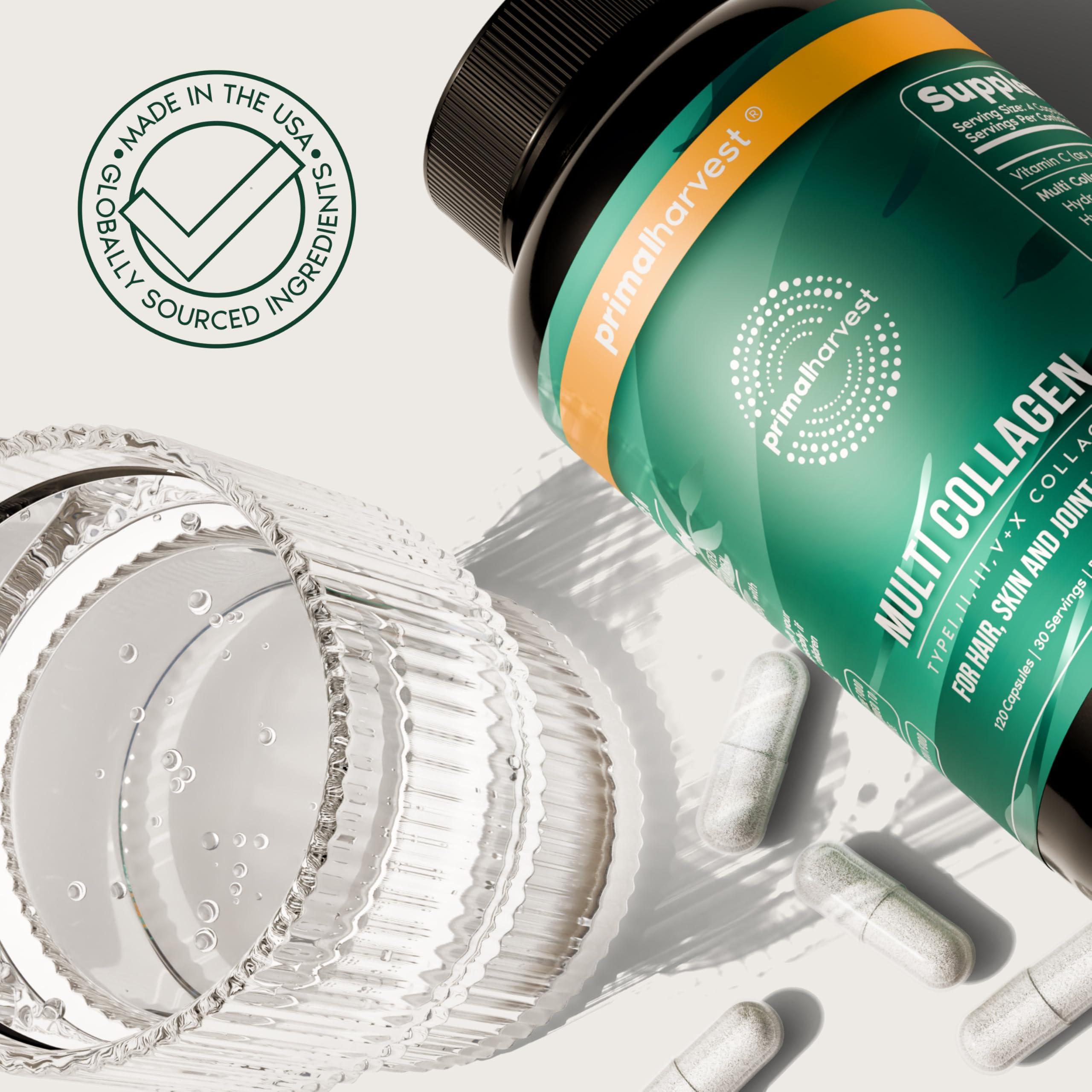 Estilo de vida activo con Primal Harvest Multi Collagen como complemento diario.