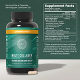 Etiqueta clara del frasco de Primal Harvest Multi Collagen con información nutricional.