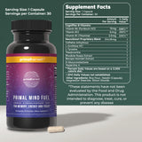 Primal Harvest Potenciador Cerebral Energia: proporciona energía sostenida para jornadas largas.