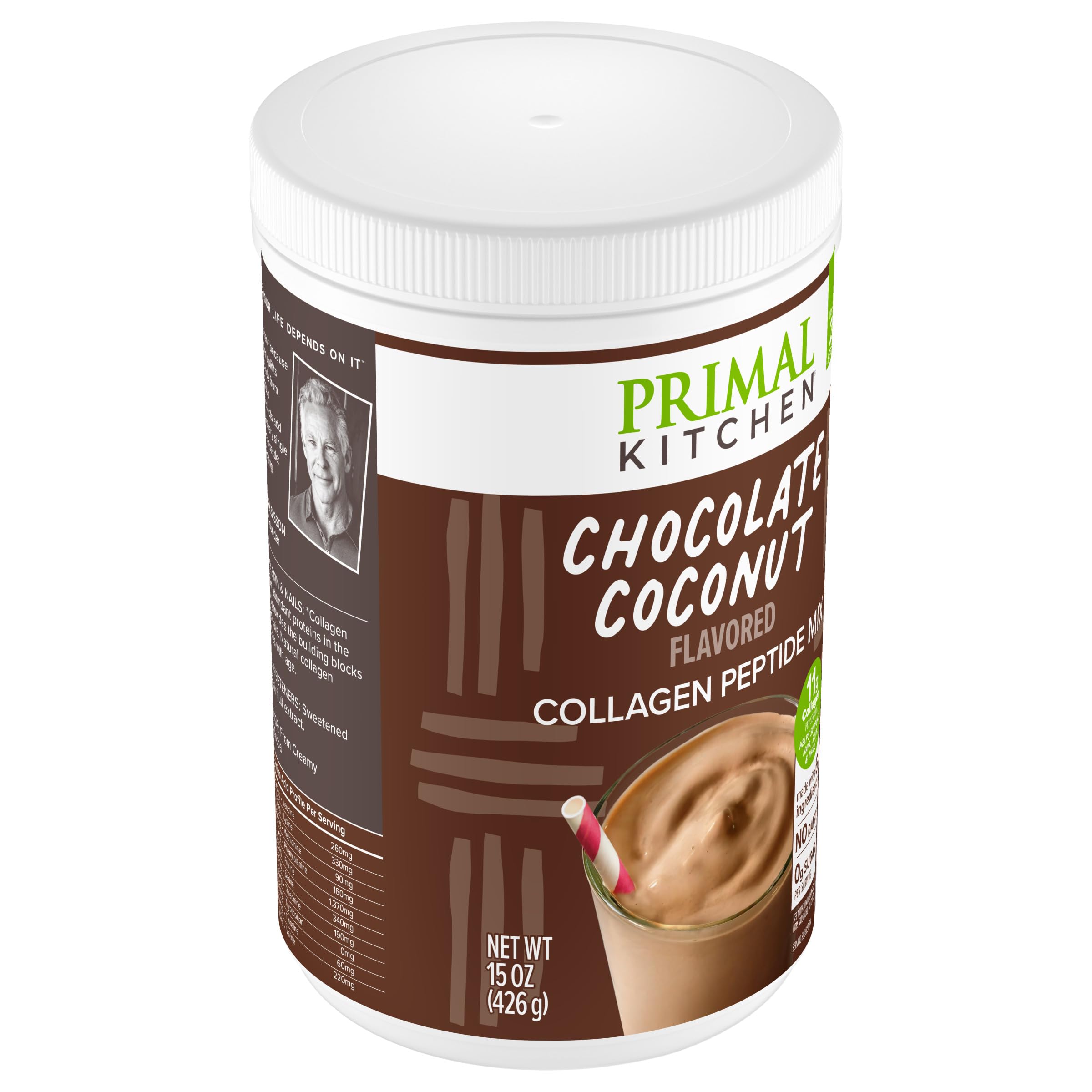 Primal Kitchen Chocolate Collagen Fuel cero azúcar, opción de merienda consciente