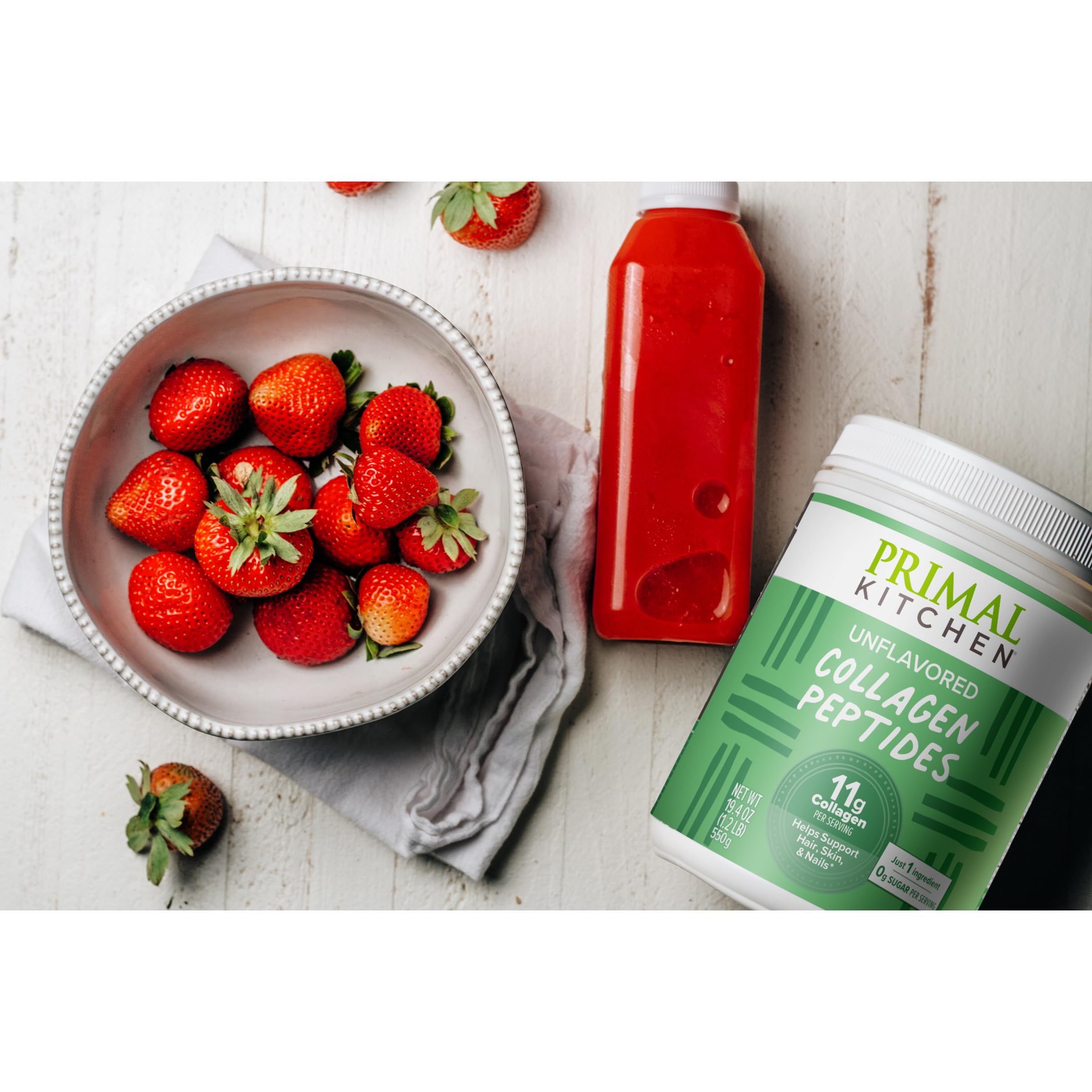 Primal Kitchen colageno-peptidos en cafe o te, disolucion rapida