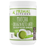 Primal Kitchen Matcha con Colágeno Latte Cetogénico polvo frasco para preparación rápida.