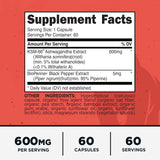 Primal KSM-66 Ashwagandha, cápsulas: dosis conveniente para cada día.