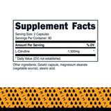Primal L-Citrulina muestra 1.500 mg en cada porción para rendimiento sostenido.