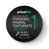 Primal Life Organics Dirty Mouth polvo dental carbón activado para limpieza profunda y frescura