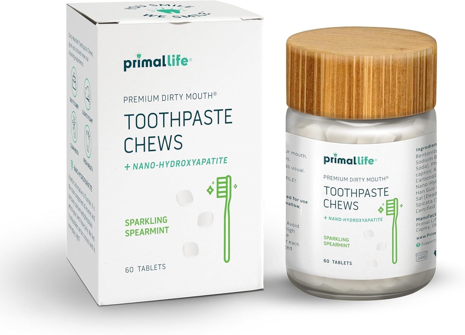 Primal Life Organics Dirty Mouth en envase, práctico para viajar y usar donde estés