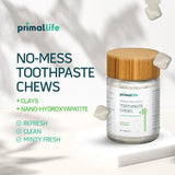 Tabletas dentales Primal Life, sabor menta espumosa para aliento fresco