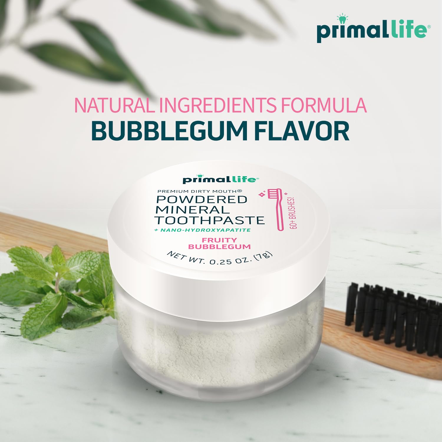 Primal Life Organics Dirty Mouth Toothpowder para 60 cepillados