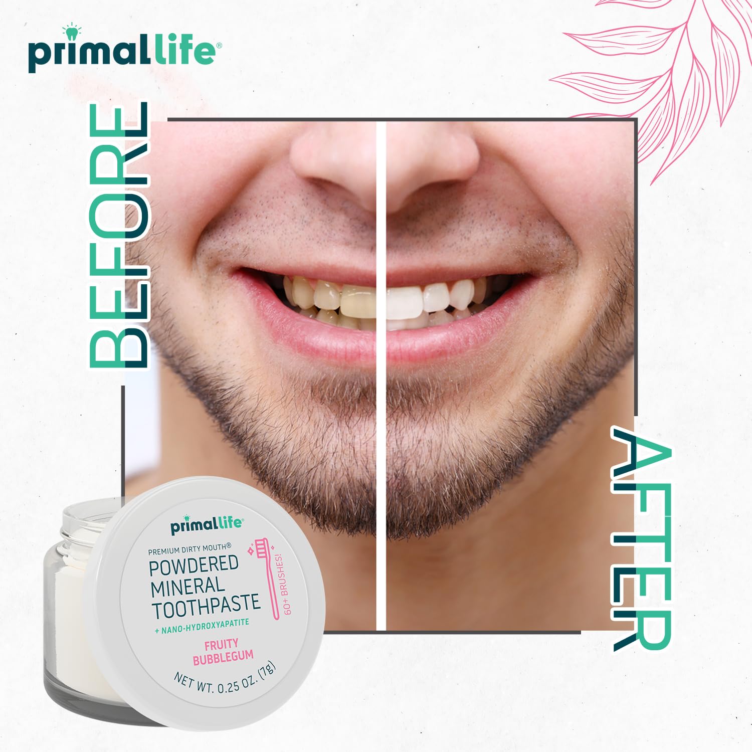 Primal Life Organics Dirty Mouth Toothpowder cucharita dosificación para uso preciso